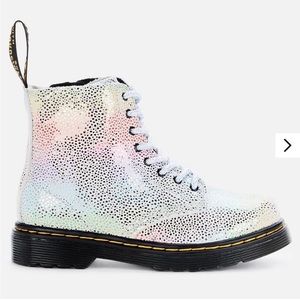 DR. MARTENS Girls 1460 Pascal Iridescent Boots, Youth Size 4 Docs